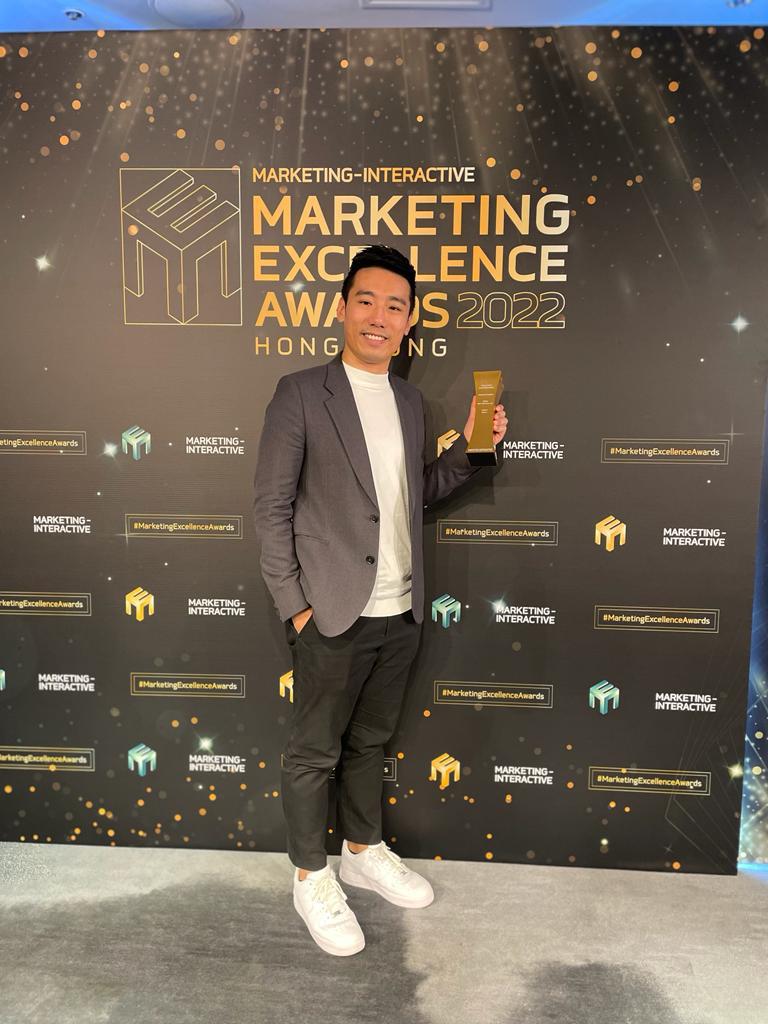Photo of Franklin at the Marketing Excellence Awards 2022 (Hong Kong).